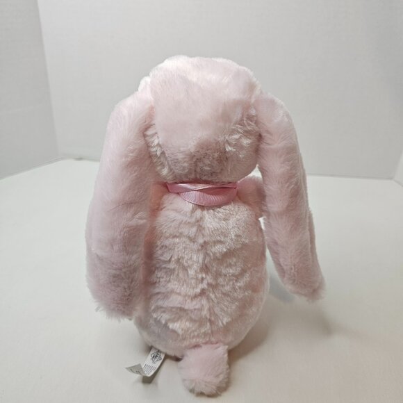 The Petting Zoo Pink Bunny Plush Rabbit Easter Embroidery Eyes Stuffed Animal - Picture 5 of 10